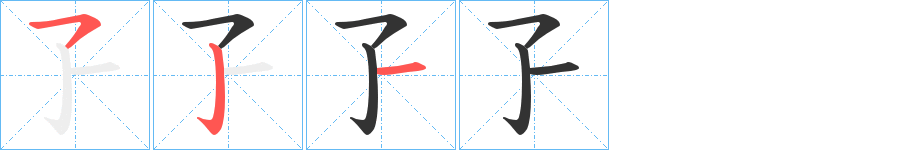 孒字的分步写法